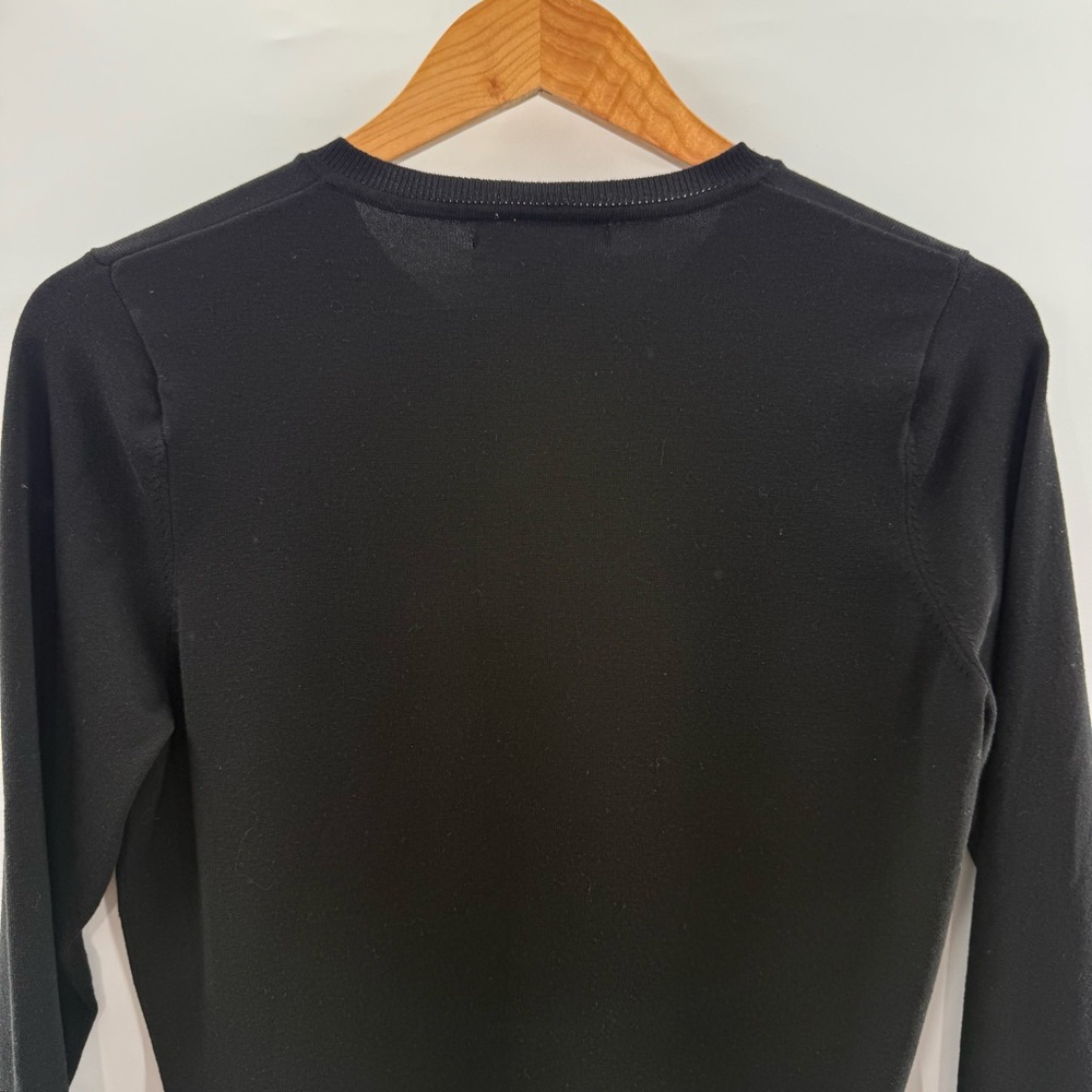 August Silk Button Front Silk Blend Cardigan Blac… - image 4